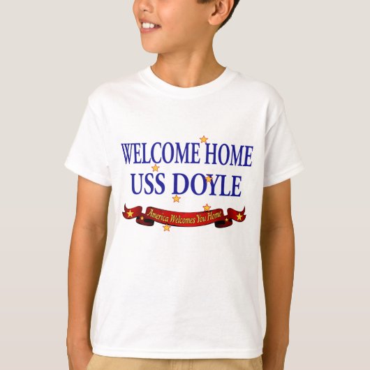 T-shirt USS à la maison bienvenu Doyle (Devant)