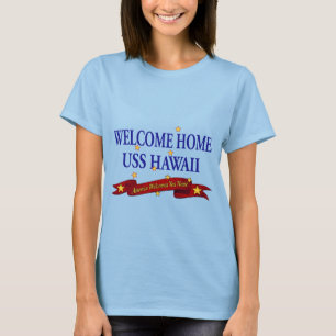 T-shirt USS à la maison bienvenu Hawaï