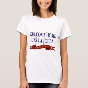 T-shirt USS à la maison bienvenu La Jolla