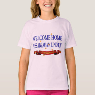 T-shirt USS Abraham Lincoln à la maison bienvenu