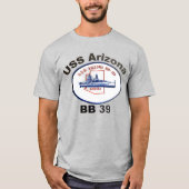 T-shirt USS Arizona (BB-39) (Devant)