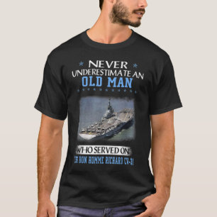 T-shirt USS Bon Homme Richard CV-31 Veterans Day Père Da