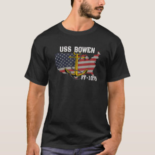 T-shirt USS Bowen FF 1079 Frégate Vétérinaire Fils Père G