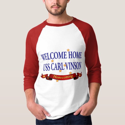 T-shirt USS Carl Vinson à la maison bienvenu (Devant)