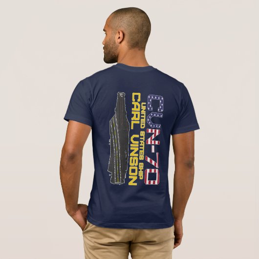 T-shirt USS CARL VINSON CVN-70 (Dos entier)