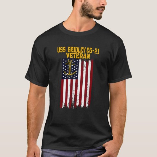 T-shirt USS Gridley CG 21 Cruiser Veterans Day Père s Da (Devant)