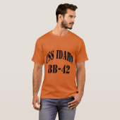 T-SHIRT USS IDAHO BB42 MAGASIN DU NAVIRE (Devant entier)