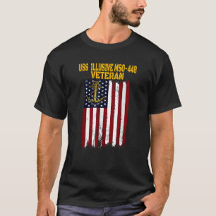 T-shirt USS Illusive MSO 448 Minesweeper Warship Veterans