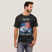 T-shirt USS King DDG-41 Destroyer Ship USA Drapeau Vétérin (Devant entier)