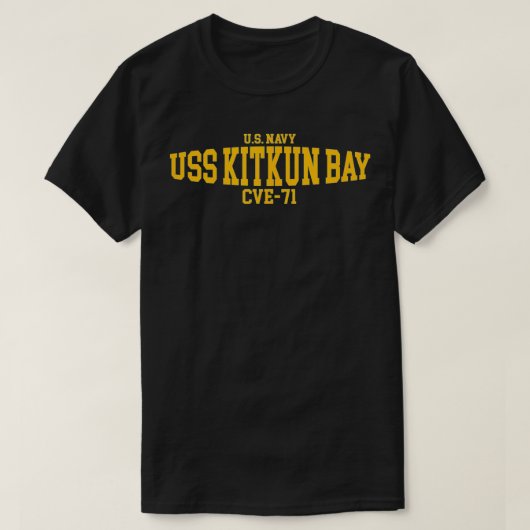 T-shirt USS Kitkun Bay CVE71 (Design devant)