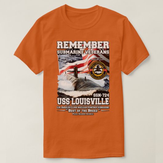 T-shirt USS Louisville SSN724 (Design devant)