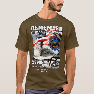 T-shirt USS MinneapolisSaint Paul SSN708 Sous-marin
