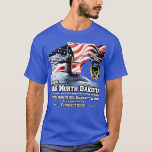 T-shirt USS North Dakota SSN784 Sous-marins anciens combat