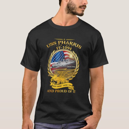 T-shirt USS Pharris FF 1094 (Devant)