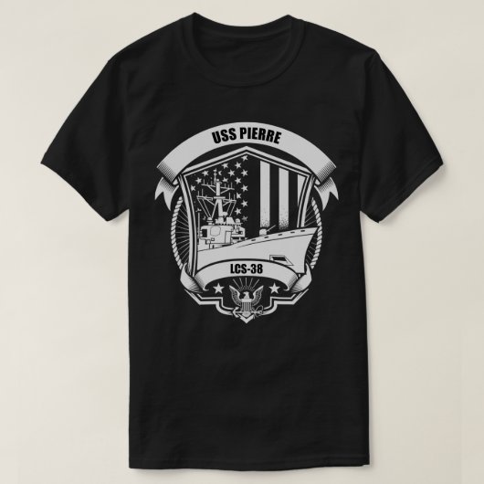 T-shirt USS Pierre LCS38 (Design devant)
