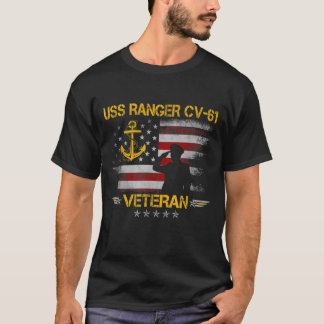 T-shirt USS Ranger CV-61 Avion porte-avions Vétérinaire
