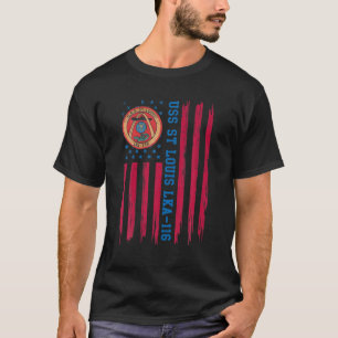 T-shirt USS St Louis LKA-116 Navire de fret amphibie Vét