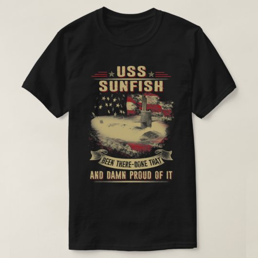 T-shirt USS Sunfish (SSN649) (Design devant)