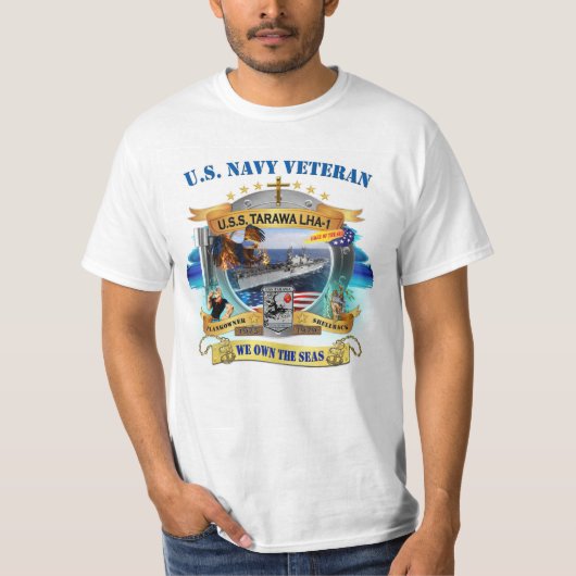 T-shirt USS Tarawa 1975-1979 (Devant)