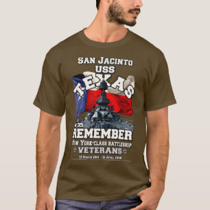 T-shirt USS TEXAS BB35 Battleship San Jacinto
