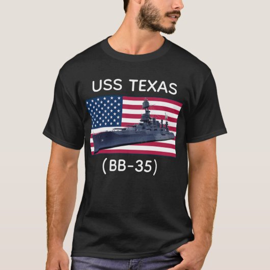T-shirt USS Texas (BB-35) (Devant)