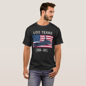 T-shirt USS Texas (BB-35) (Devant entier)