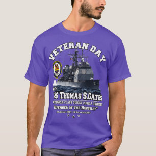 T-shirt USS Thomas S Gates CG51 Cruiser Veterans