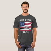 T-shirt USS Utah (BB-31) (Devant entier)