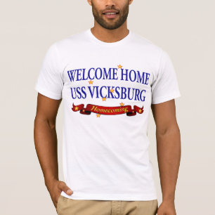 T-shirt USS Vicksburg à la maison bienvenu