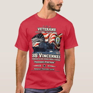 T-shirt USS Vincennes CG49 Ticondérogations aclass Cruiser