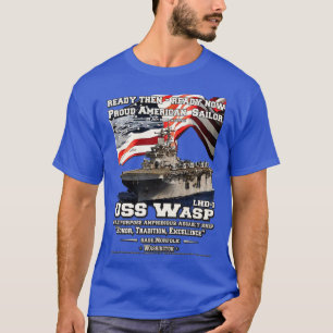 T-shirt USS Wasp LHD1 navire d'attaque amphibie