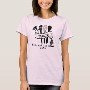 T-shirt Ustensile de cuisine personnalisé École de cuisine