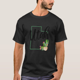 T-shirt Utah Cactus USA Amérique Souvenir