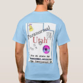 T-shirt Utah état le plus paranormal court (Dos)