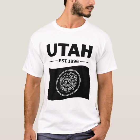 T-shirt Utah flag USA (Devant)