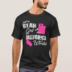 T-shirt Utah Juste une fille de l'Utah en Californie