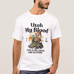 T-shirt Utah : mon groupe sanguin