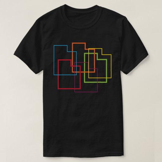 T-shirt utah orgueil flou (Design devant)
