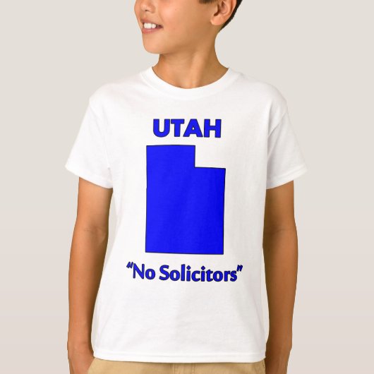 T-shirt Utah - Pas de solliciteurs (Devant)