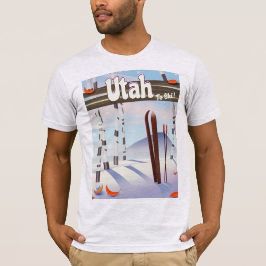 T-shirt Utah pour skier ! (Devant)