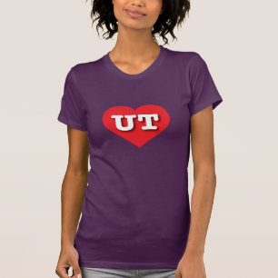 T-shirt Utah Red Heart - J'aime UT