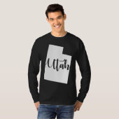 T-shirt Utah Utahn UT State Shape (Devant entier)