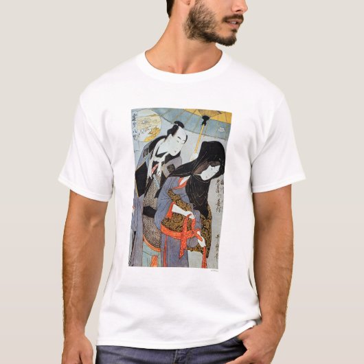 T-shirt Utamaro : Amants, 1797 (Devant)