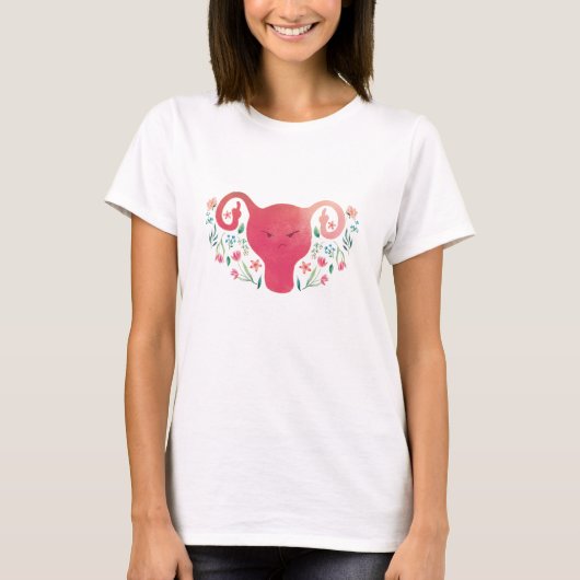 T-shirt Uterus en colère (Devant)