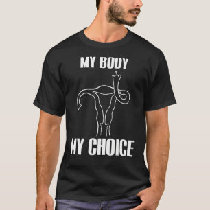 T-shirt Uterus Mon Corps Mon Choix Pro Choice Feminist Wom
