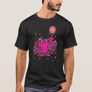 T-shirt Uterus montre le féminisme féministe du doigt moye