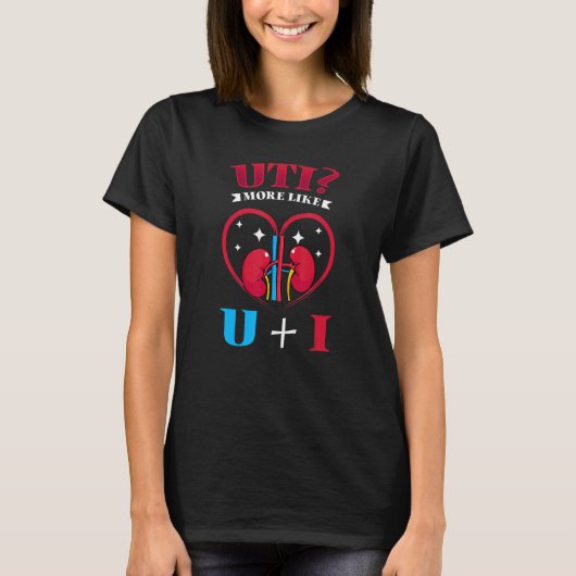 T-shirt Uti ressemble plus à U Plus I Kidney (Devant)