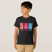 T-SHIRT UTILISATION D'ÉLÉMENTS SUR LA TABLE PÉRIODIQUE POU (Devant entier)