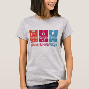 T-SHIRT UTILISATION D'ÉLÉMENTS SUR LA TABLE PÉRIODIQUE POU