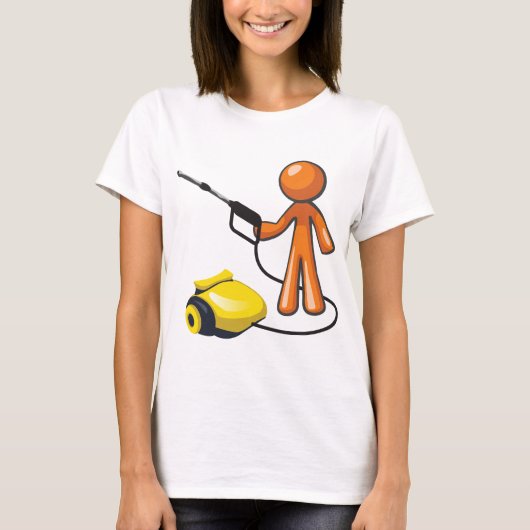 T-shirt Utilisation D'Une Lave-Pression (Devant)